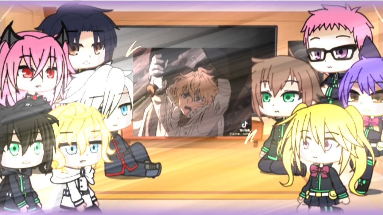 Seraph of the end react to tik tok❤️‍🔥// Rus/Eng// ~ part 2/? ~ // Mikayuu, Mitsuona, Gureshin//