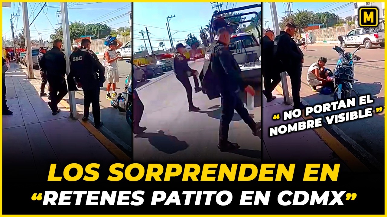 Policías huyen tras ser exhibidos en retén falso ⚠️