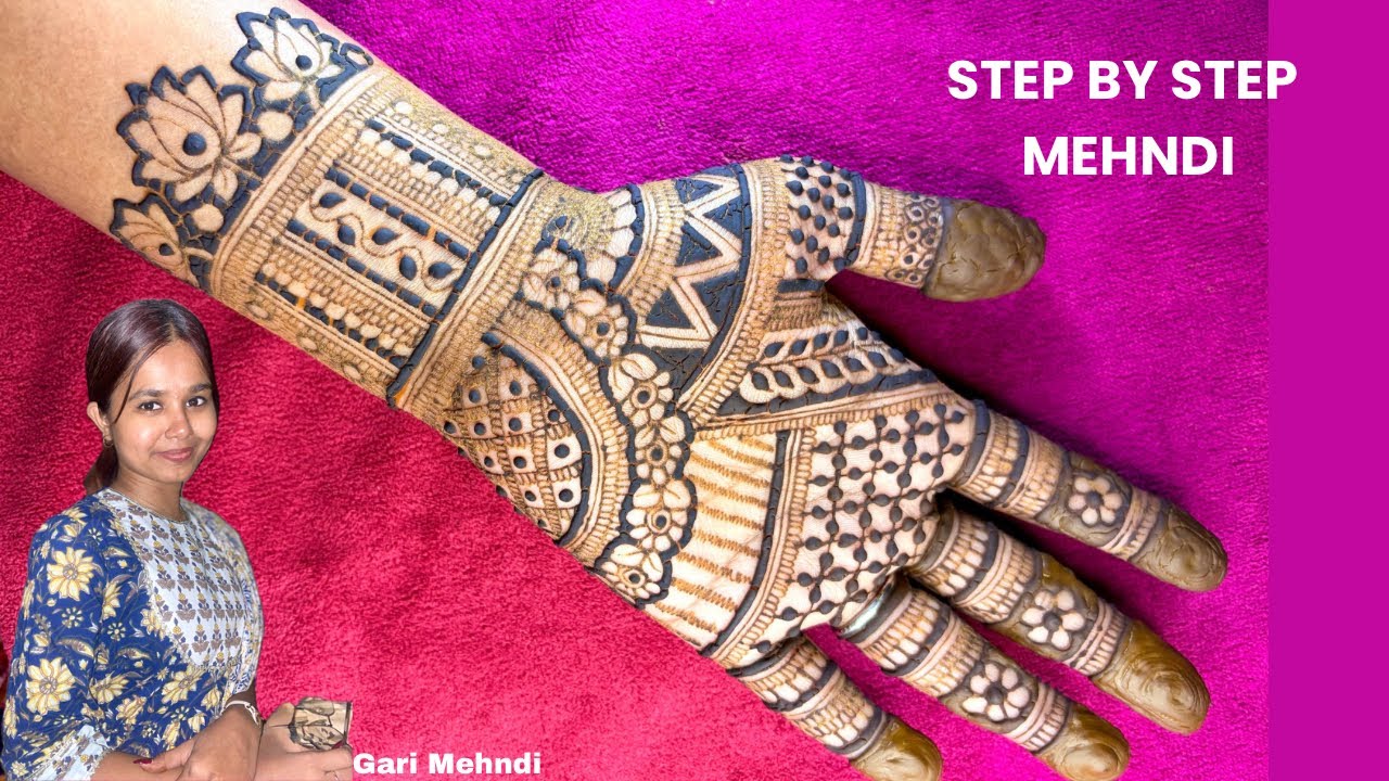 Easy Full Hand Mehndi Tutorial | Step by Step for Beginners | Gari Mehndi
