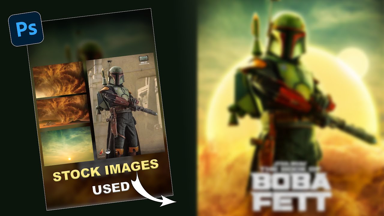 Reviving Boba Fett: The Ultimate Star Wars Poster Remake with Photoshop