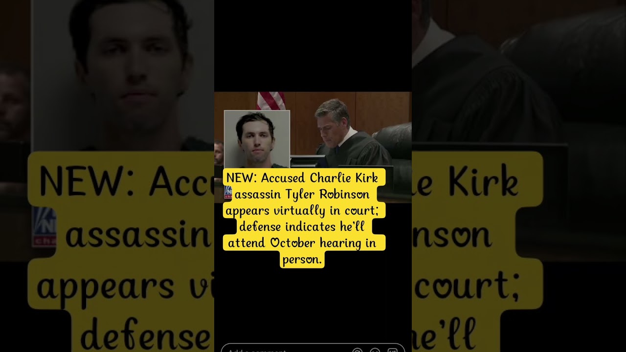 #charliekirk #accusedarrested #tylerrobinson#court