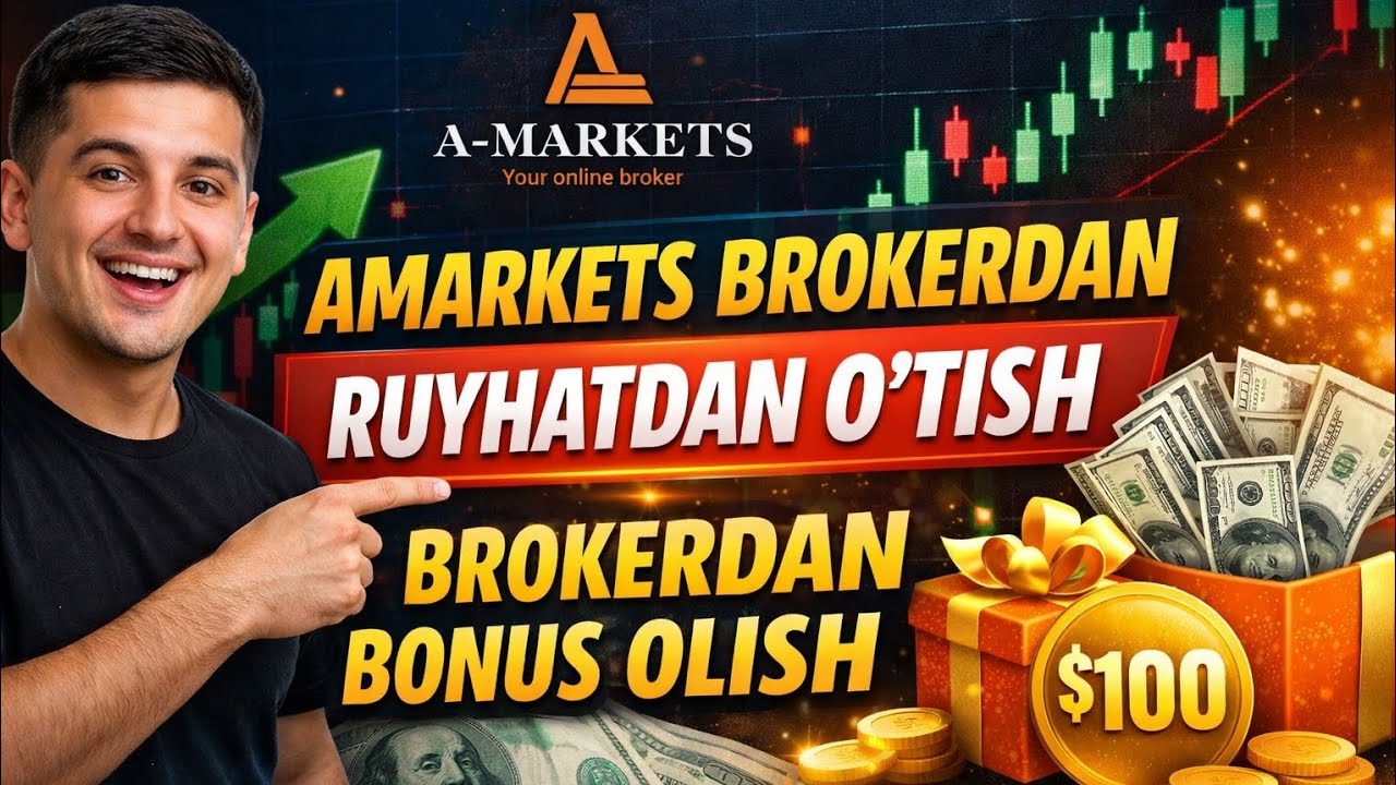 AMARKETS BROKERDAN RUYHATDAN O'TISH | BROKERDAN BONUS OLISH