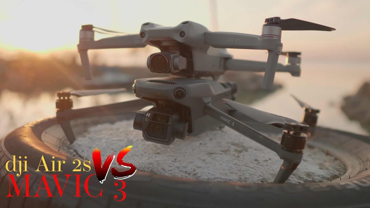 DJI MAVIC 3 vs DJI AIR 2S - Test e Confronto al TRAMONTO e BASSA LUCE