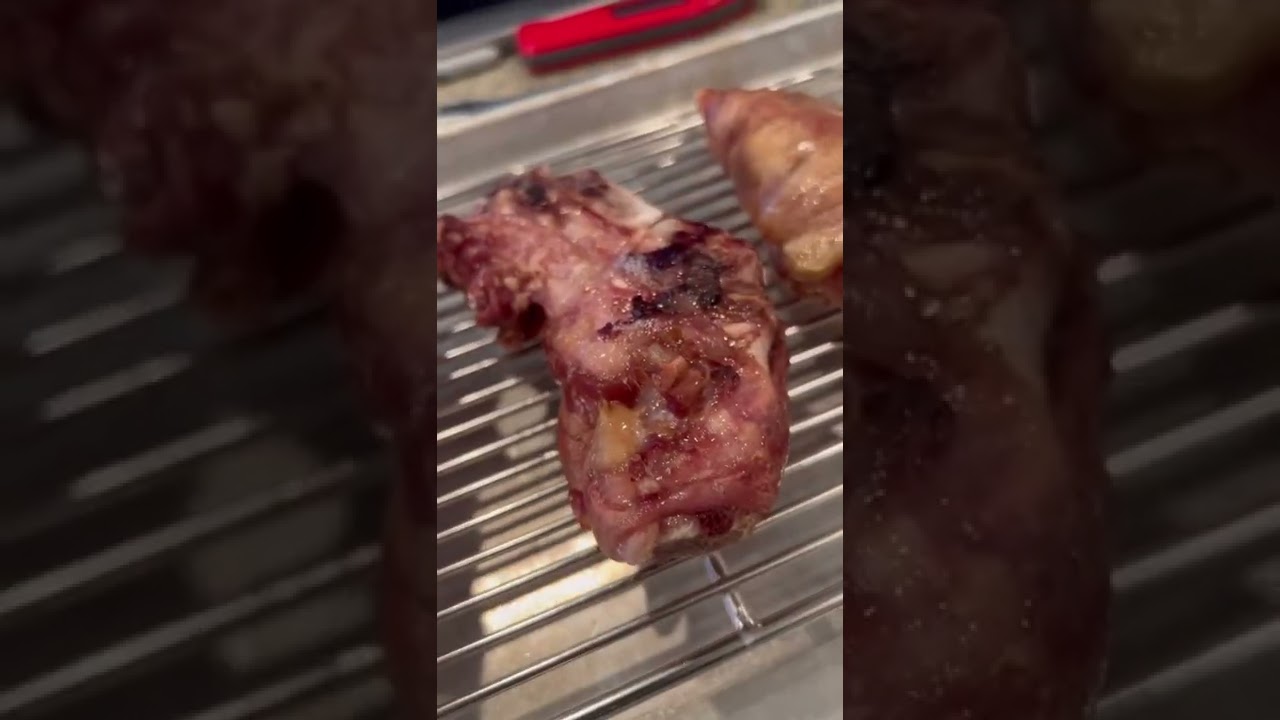 I air fried PIG FEET! #shorts #bbq