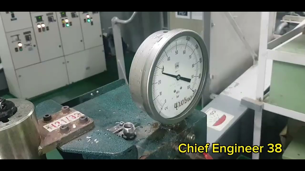 HIMSEN 발전기 FUEL INJECTION VALVE 교체 및 분사 테스트 방법