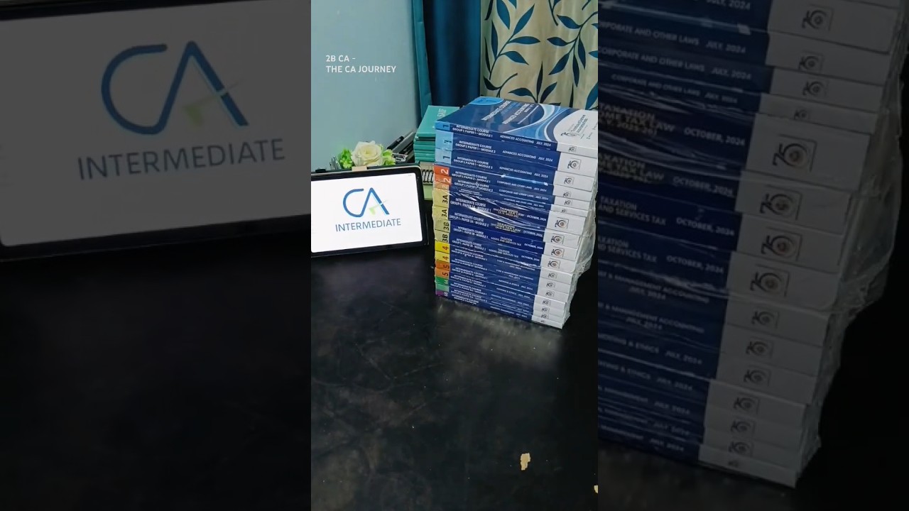 CA Intermediate New Syllabus Books Unboxing| Prabhu Nandwani| #cainter #icai #unboxing