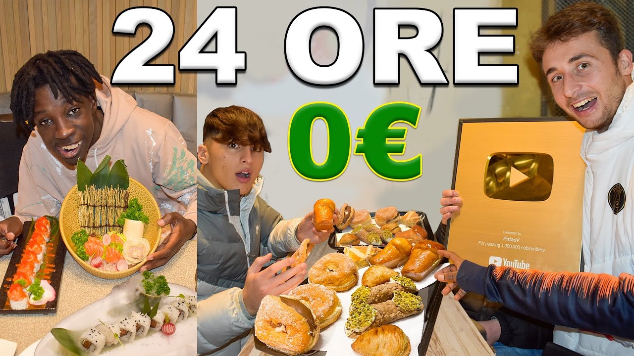 Mangiare GRATIS con 1.000.000 di iscritti per 24 ORE - &Egrave; POSSIBILE?