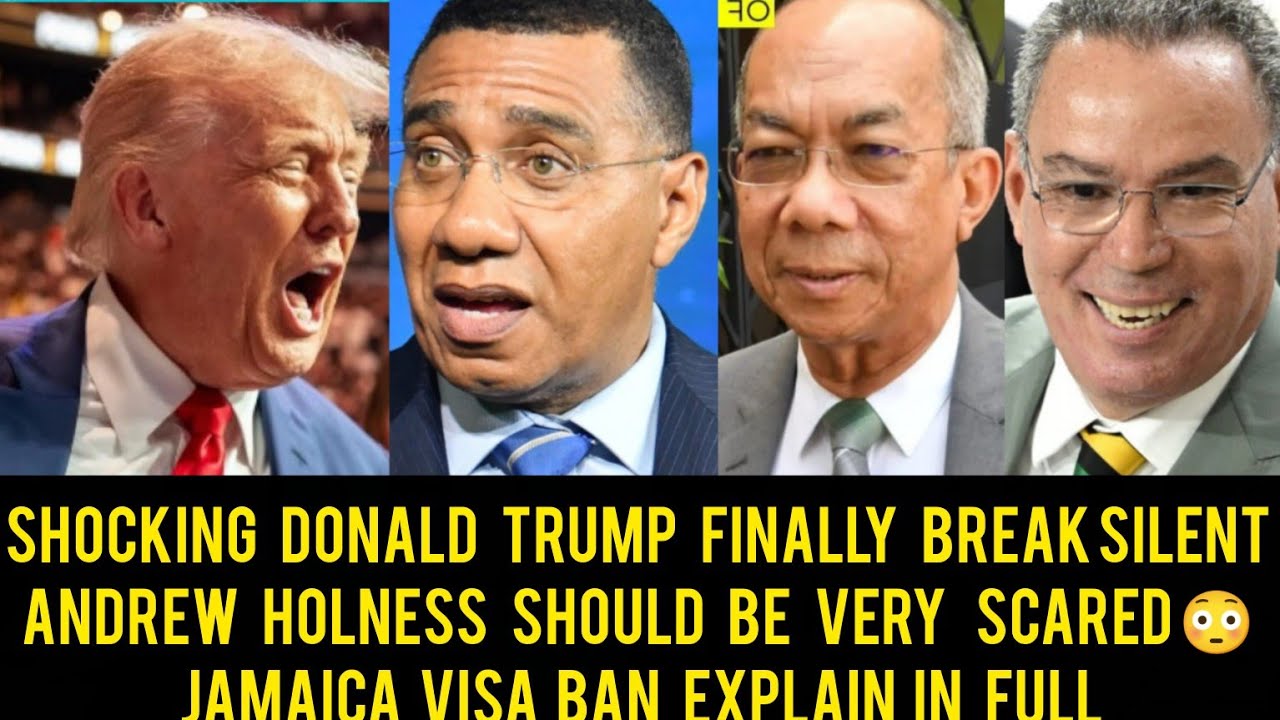 Breaking New's Donald Trump Send Letter To Holness, Visa Clamp Down Explain In Full JLP Show Recipe 