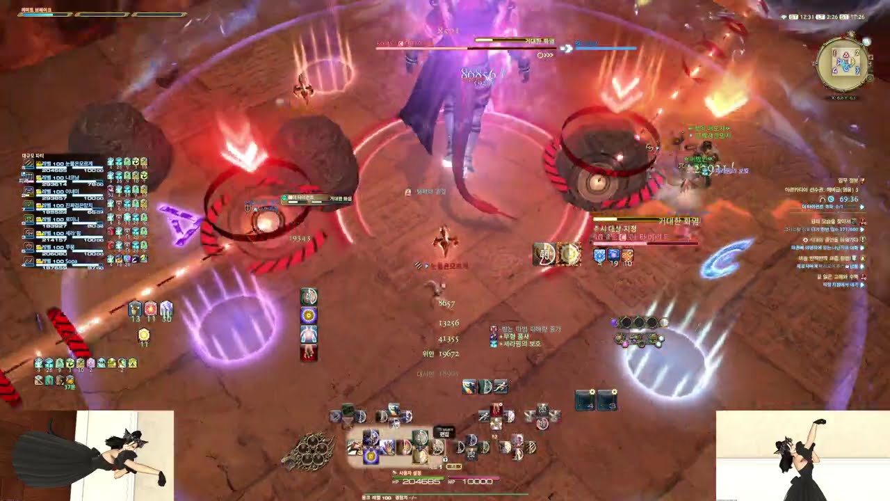 FF14] 한섭 헤비급 영웅편 3층 몽크 첫 클리어 영상