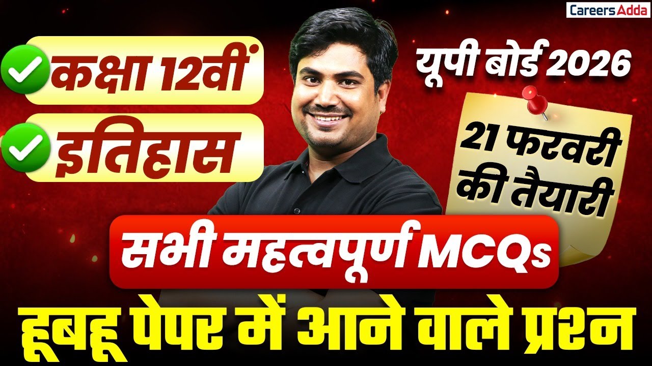 Class 12 History MCQ Question 2026 | Most Important Question History | कक्षा 12वीं यूपी बोर्ड 2026