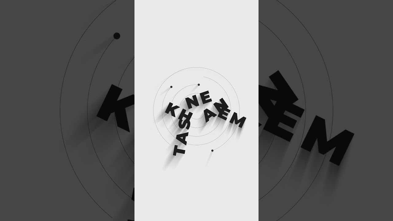 Minimal Circle Motion Graphics Text Animation in After Effects | Tasneem Khan | Nomad Vikas
