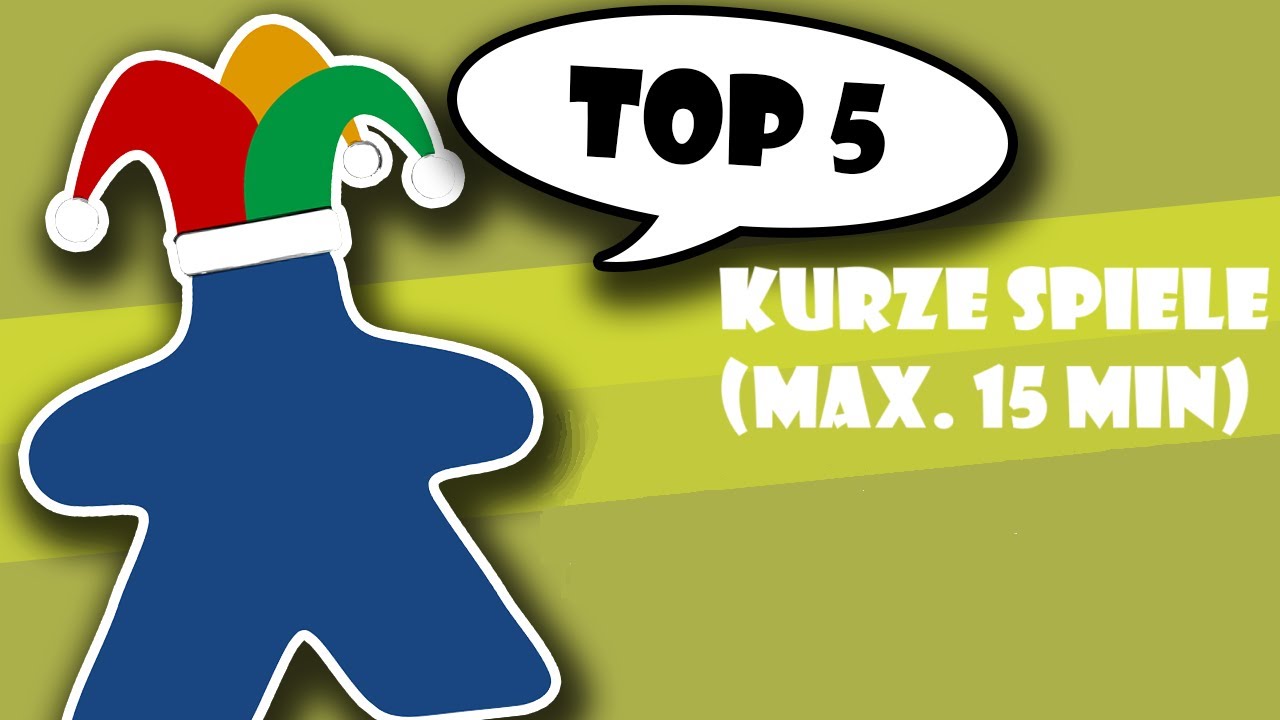 Top 5 kurze Brettspiele / Kartenspiele