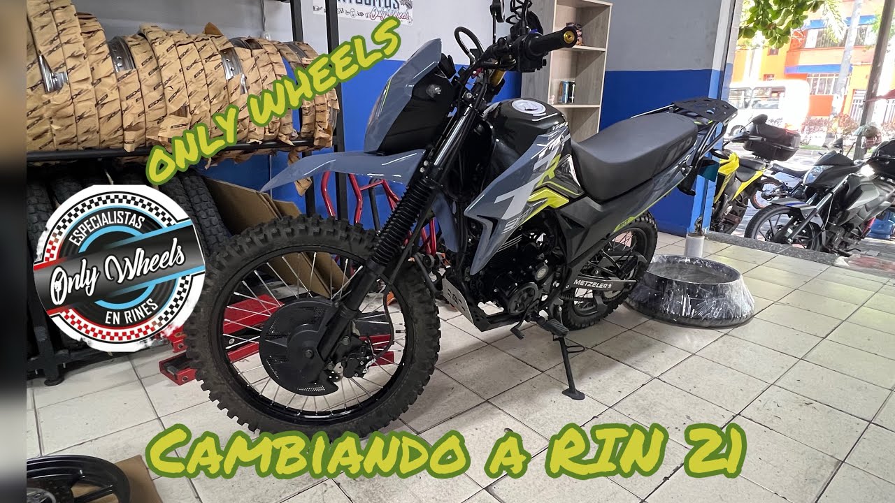 Le cambiamos el rin 19 a la TTR200 por un rin 21 🔥✌🏻
