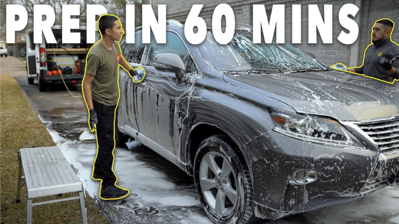 How To Wash, Clay, and Dry Vehicle in 60 Minutes (FAST) | Prep Paint For Polishing