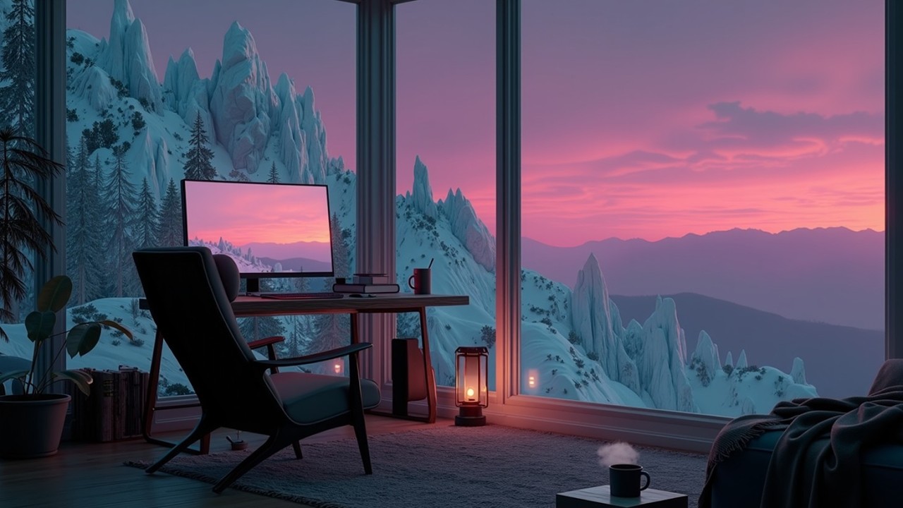 Focus Music Serene Mountain Study Retreat
