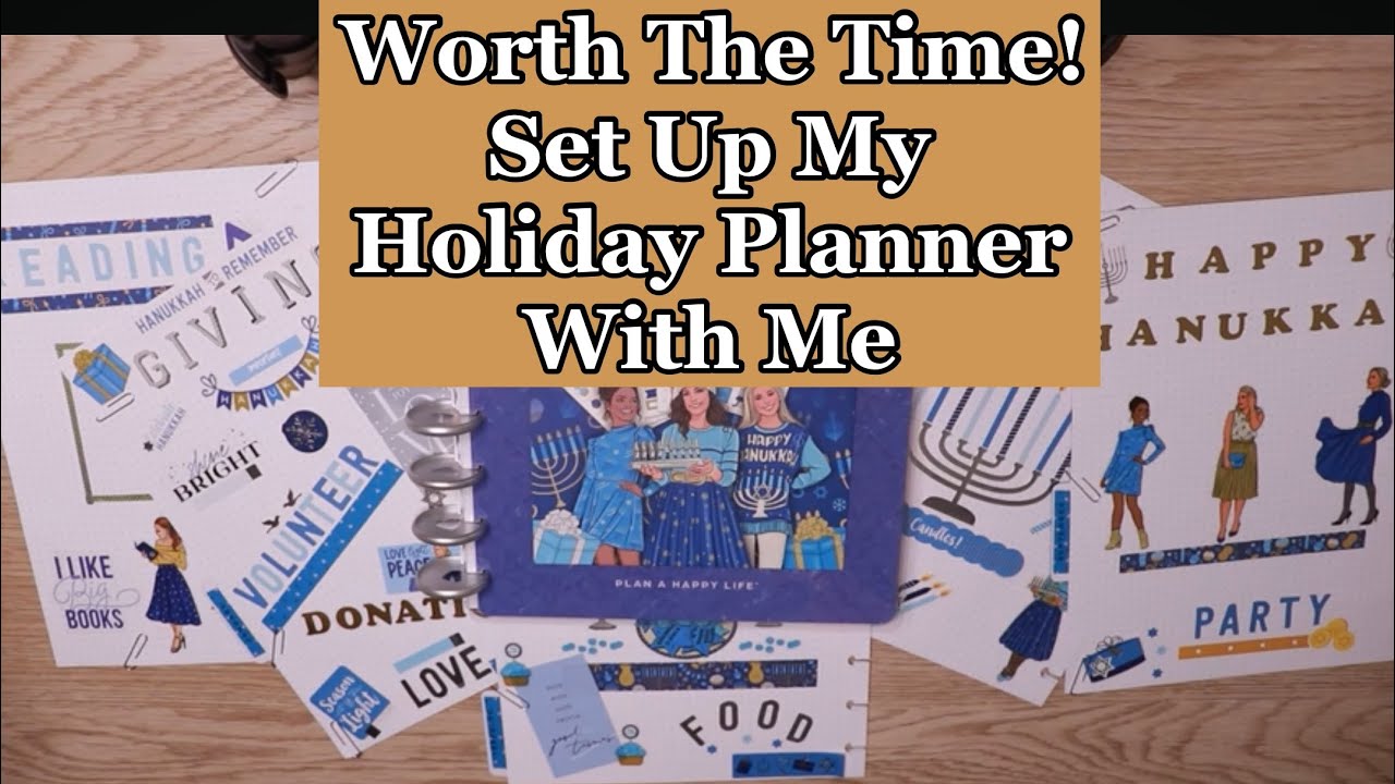 Set Up My Holiday Planner **Hanukkah** Planner With Me -Full Set Up- WORTH The Long Time It Took