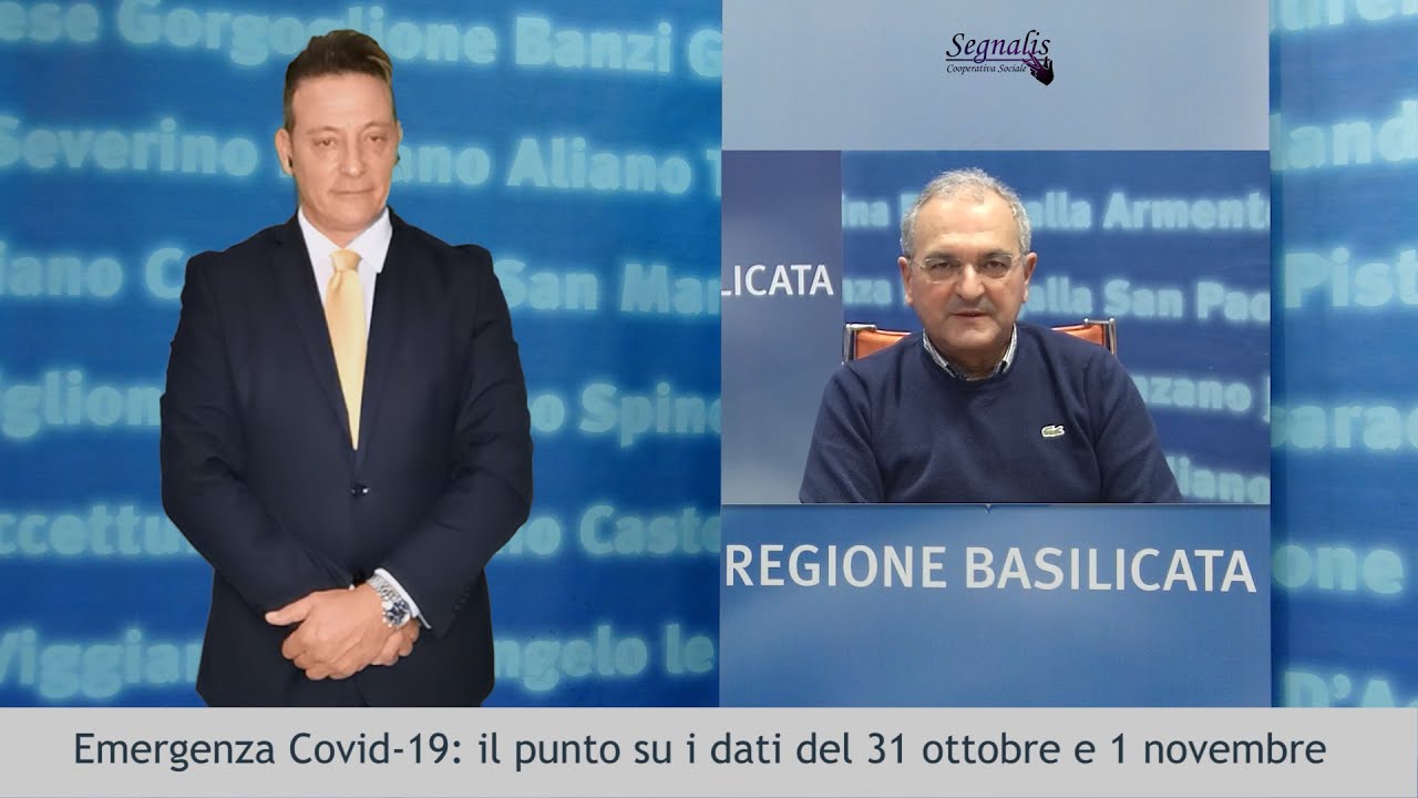 Emergenza Covid-19. Traduzione LIS - Il punto in Basilicata su dati del 30 ottobre e 1 novembre