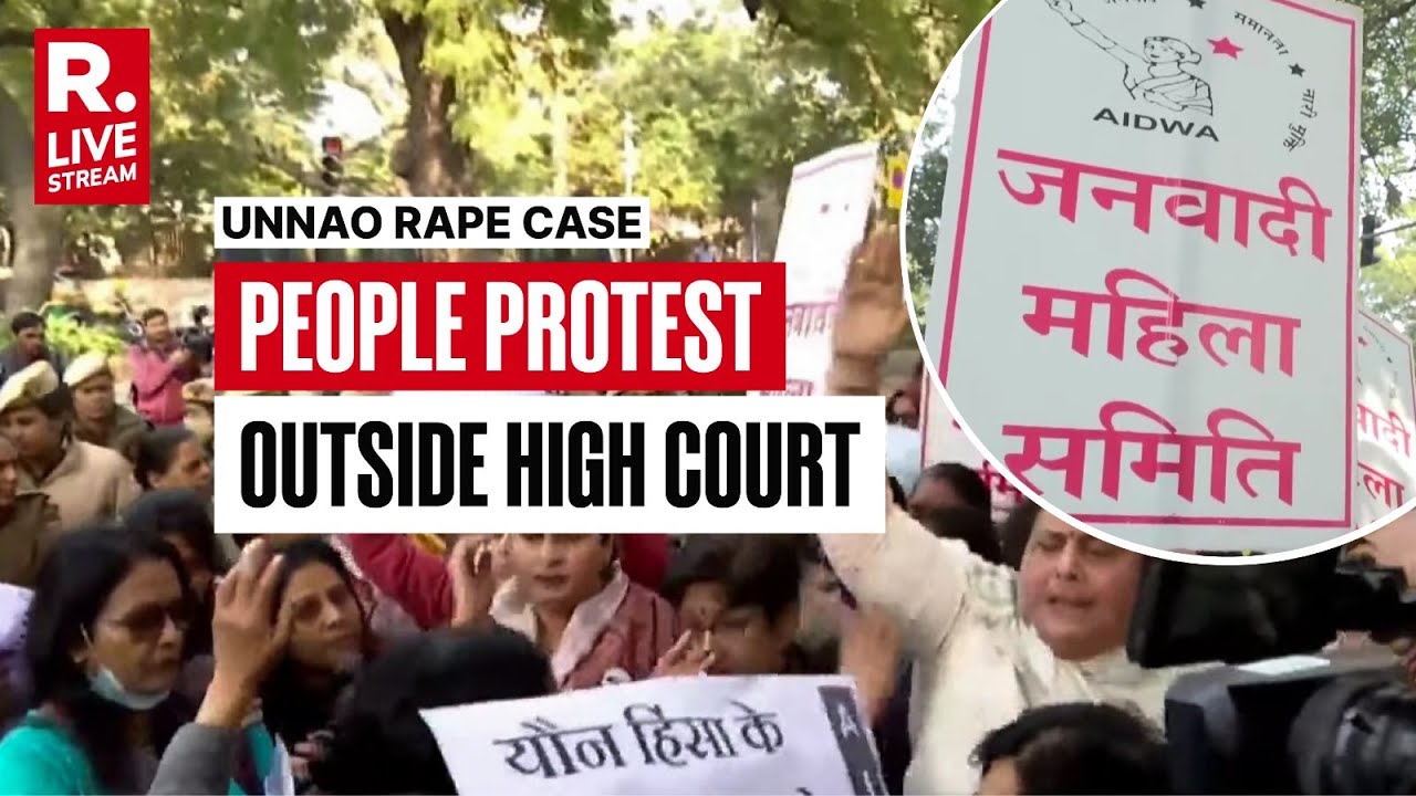 LIVE: People protest outside High Court against bail to Unnao rape case convict Kuldeep Singh Sengar