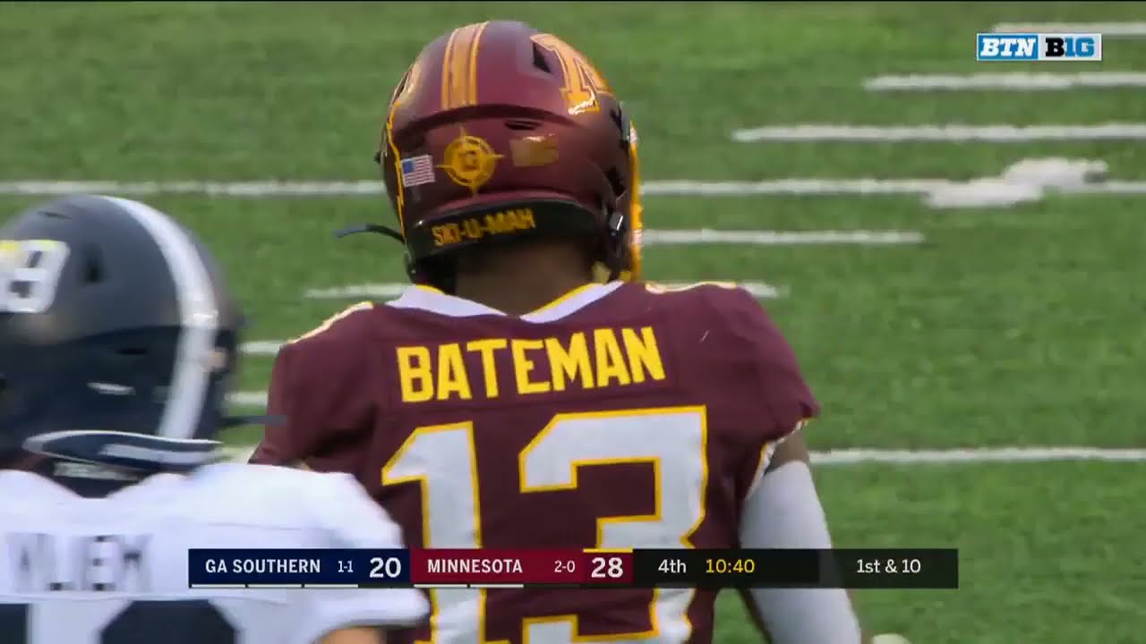 Baltimore Ravens WR Rashod Bateman Minnesota Gophers Highlights (2019-2020)
