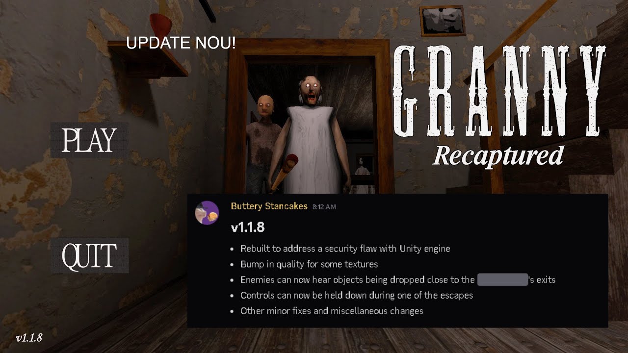 Noul UPDATE pe GRANNY RECAPTURED! (1.1.8)