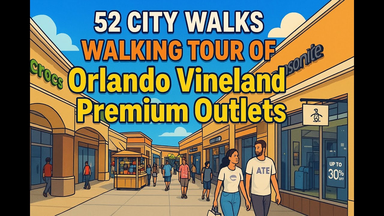 🛍️ Orlando Florida Vineland Premium Outlets Walk-through | Shopping, Stores & Prices 👟🎥 4K Video