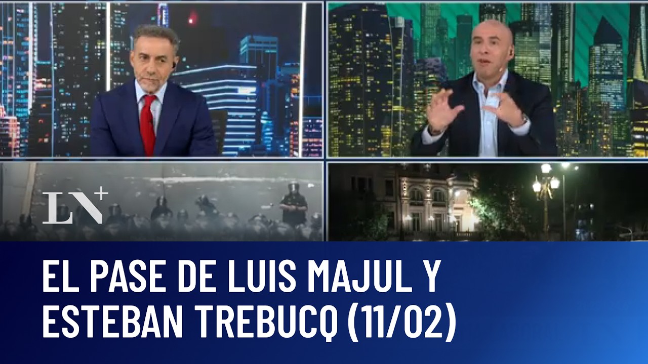 Incidentes en la marcha en contra de la reforma laboral: el pase de Luis Majul y Esteban Trebucq