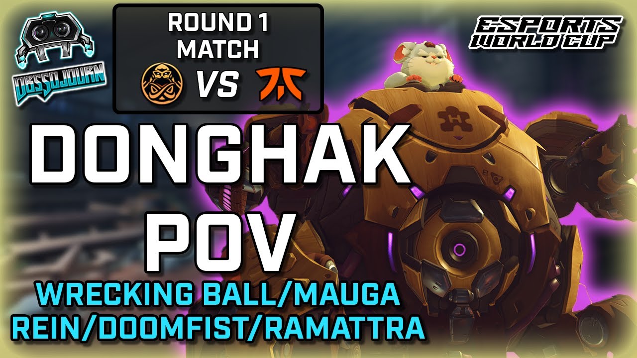 [Donghak POV] Korea's 2nd BEST Doomfist & Wrecking Ball | ENCE vs FNATIC | Esports World Cup