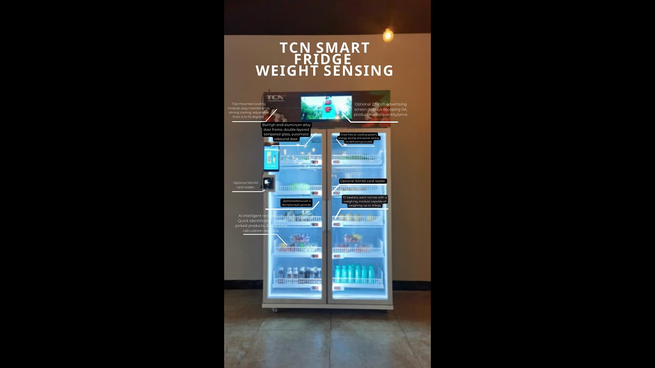 TCN Smart Fridge Weight Sensing Vending Machine&mdash;a Marvel of Convenience!
