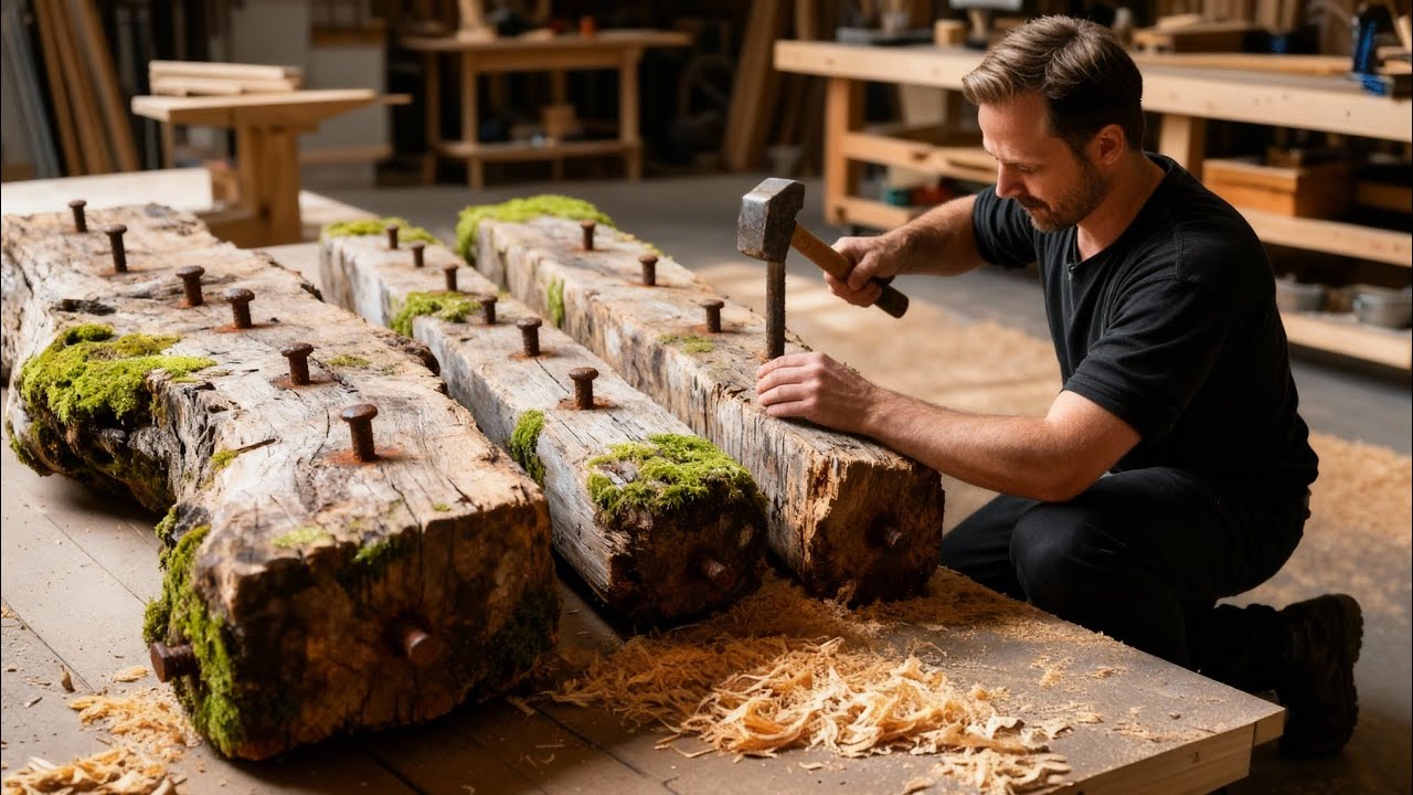 ​Restoring Moldy Old Wood: Transforming Reclaimed Timbers into Unique Handmade Furniture