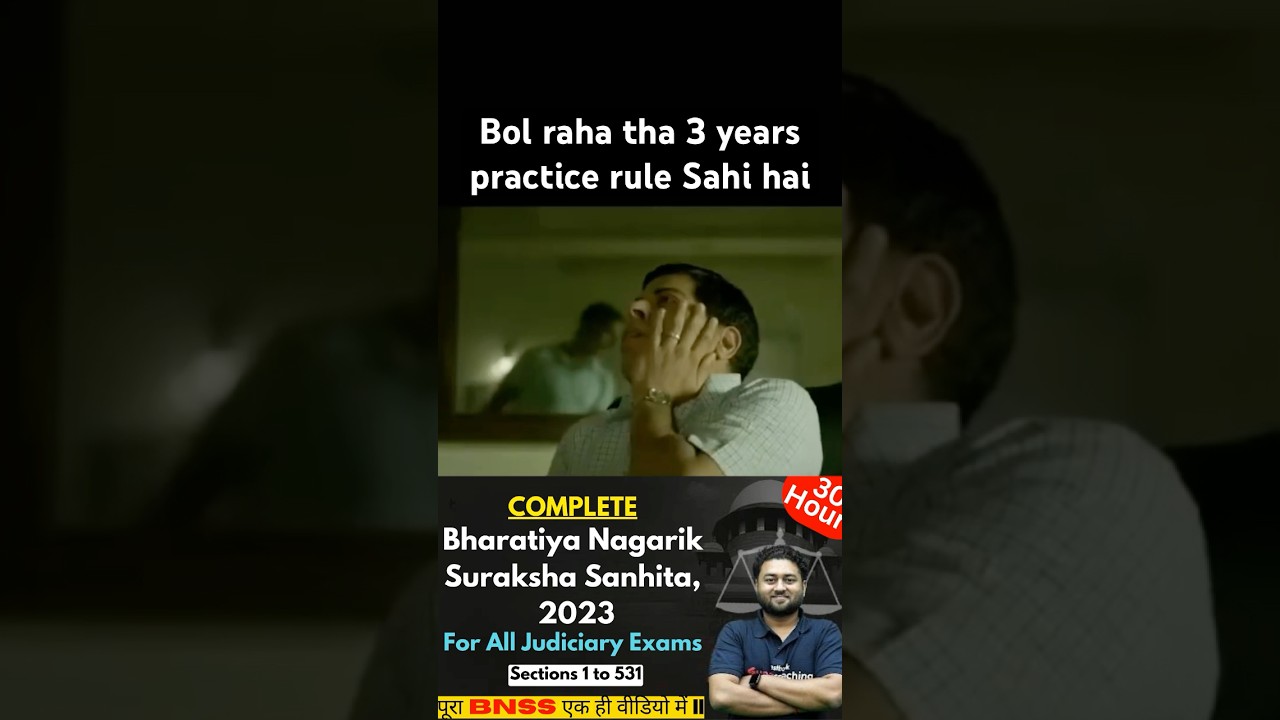3 Years Practice #law #aspirants  #judiciary #motivation #supremecourt
