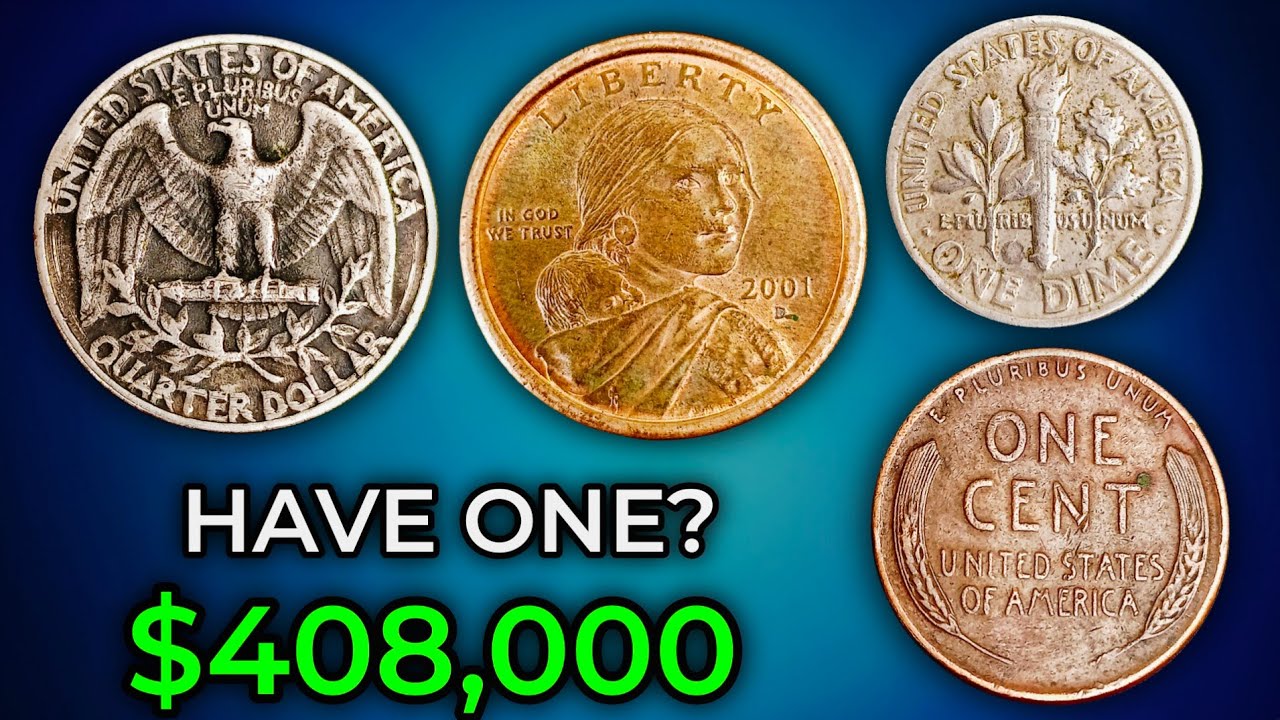 Hidden Million-Dollar Treasures: Rare Penny, Quarter, Dime & Golden Dollar It Could Change Your Life