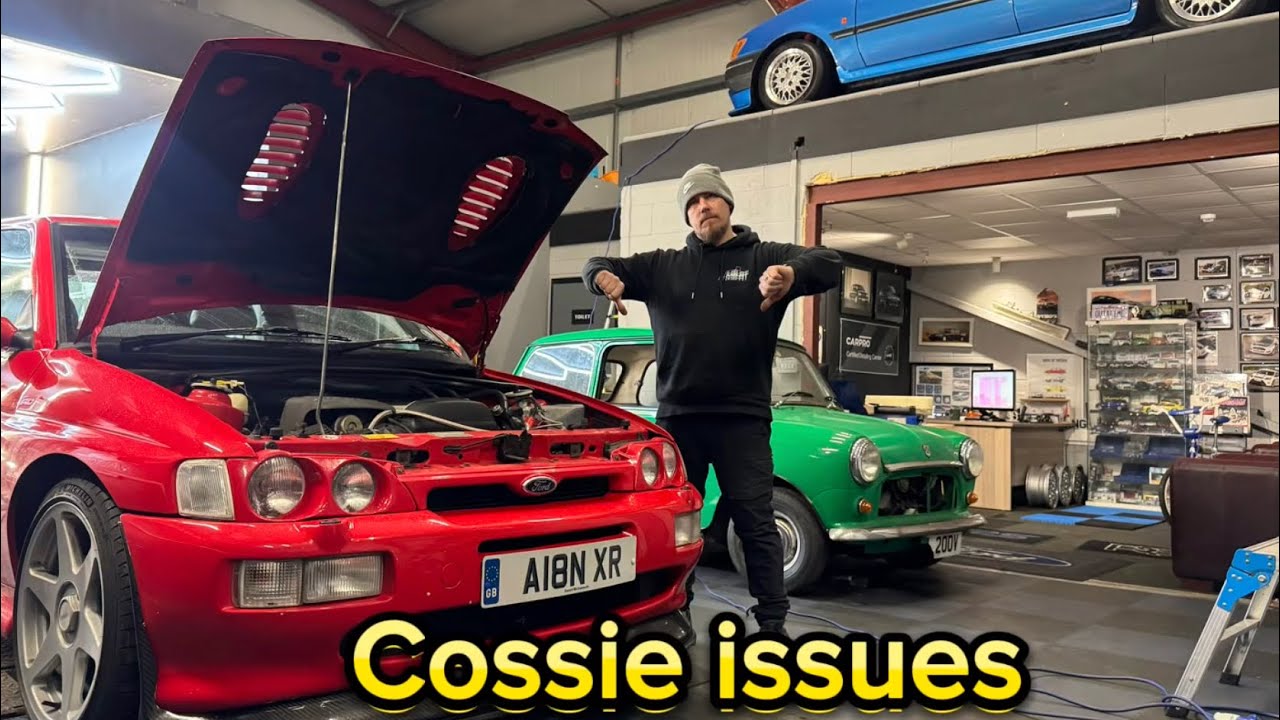 Cosworth issues😕,RS 1600i parts arrive,  Audi S3, A pink Z4 and an Army Landrover! Busy day!