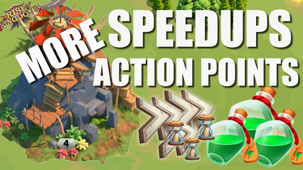 How to get more Speedups and Action Points in Rise of Kingdoms on a daily basis