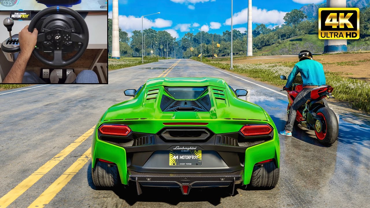 Lamborghini Temerario & Ducati Panigale V4 | The Crew Motorfest | Thrustmaster T300RS gameplay