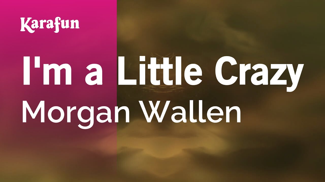 I'm a Little Crazy - Morgan Wallen | Karaoke Version | KaraFun