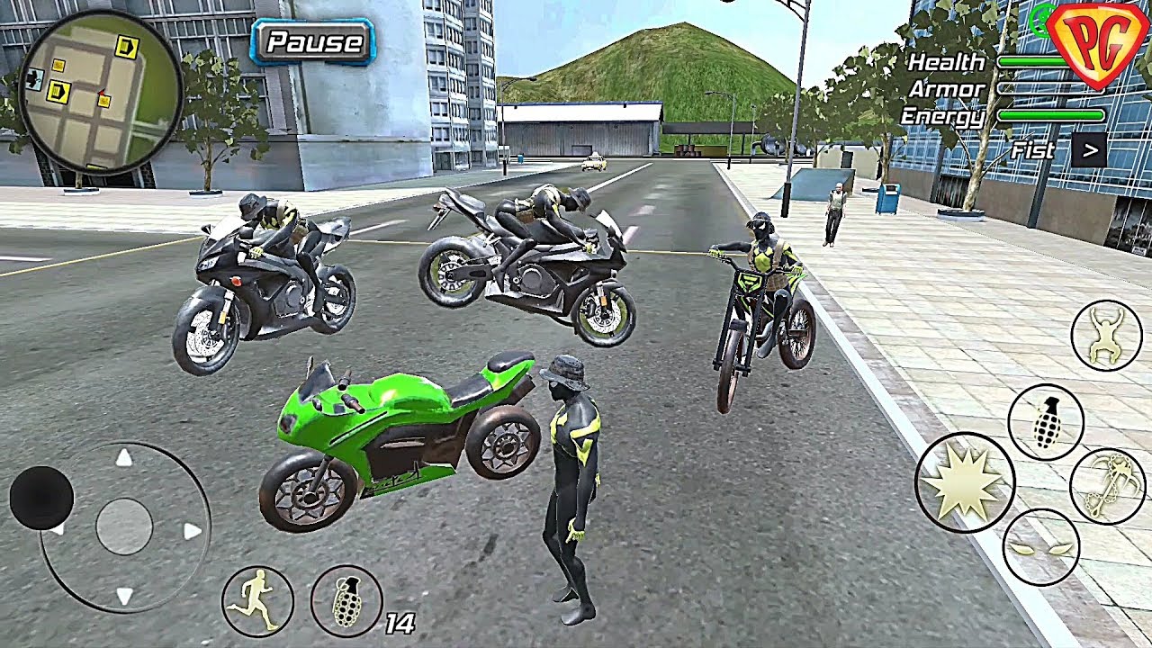 Rope Frog Ninja Hero - Strange Gangster Vegas #69 Motorbike Tricks