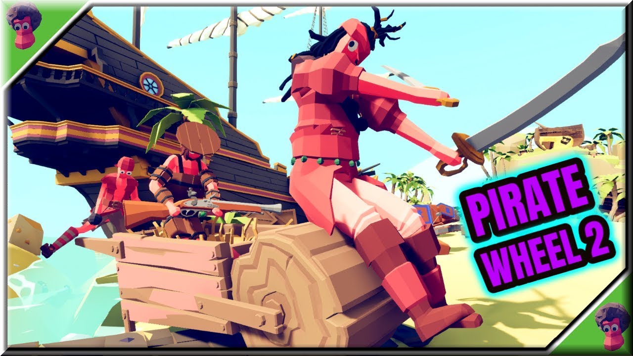 TABS - Pirate Wheel 2⚔ Pirate Queen, Blunderbuss & Bomb Thrower vs Every Unit - Original Mods🎃