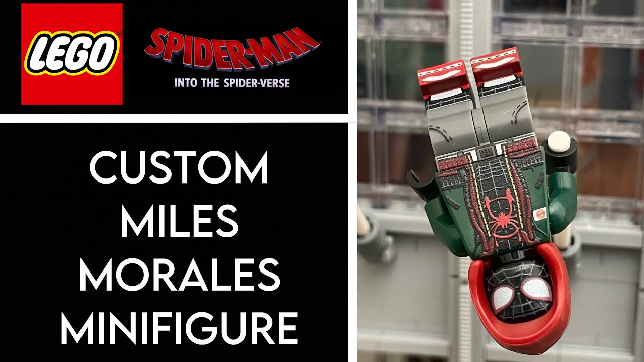 Lego Marvel Spiderman Into The Spiderverse Miles Morales Custom Minifigure - Avfigures Haul/Review