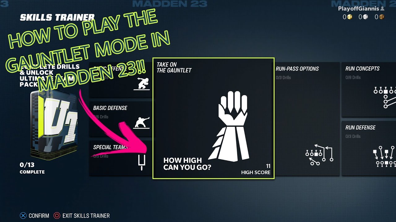 HOW TO PLAY THE GAUNTLET MODE IN MADDEN 23!