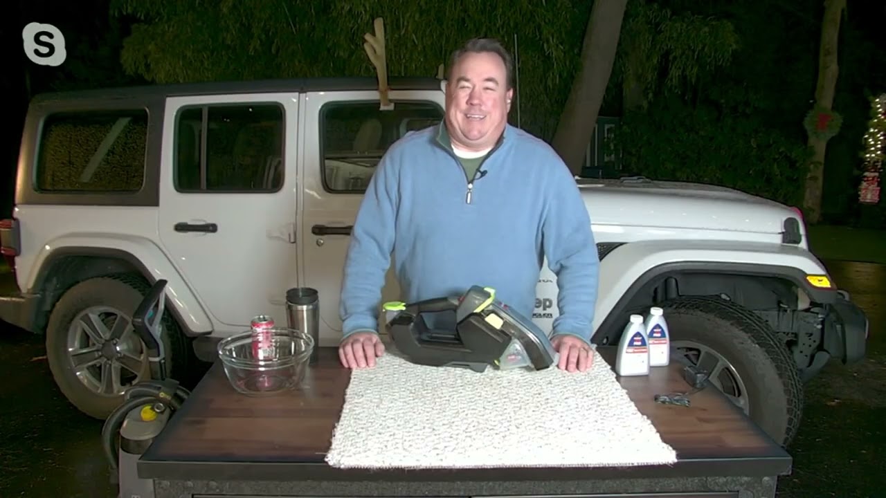 Bissell Pet Stain Eraser Cordless Portable Carpet Cleaner on QVC