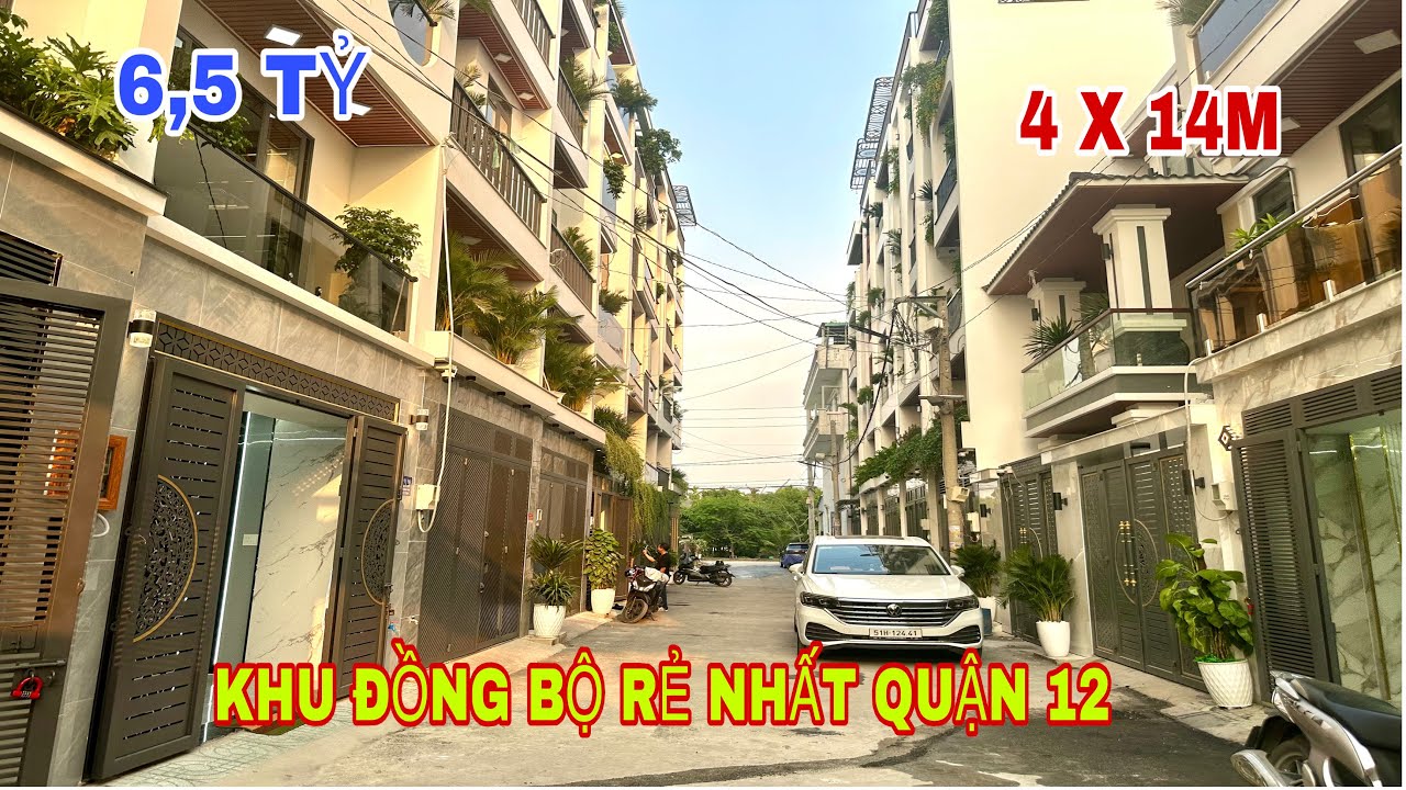 Bán nhà quận 12 (4000) nhà trong khu đồng bộ rẻ nhất quận 12 chỉ hơn 6 tỷ