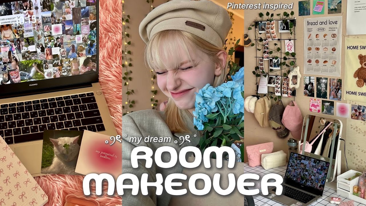 (eng) экстремальная ПЕРЕДЕЛКА КОМНАТЫ как в Pinterest за 2 дня ｡ꪆৎ ˚ | my dream ROOM MAKEOVER