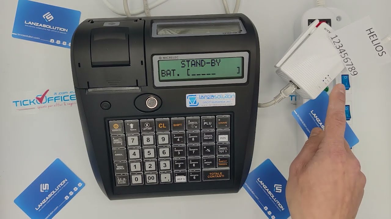Registratore di cassa telematico Helios - invio corrispettivi - alternativa a linea fissa - hotspot