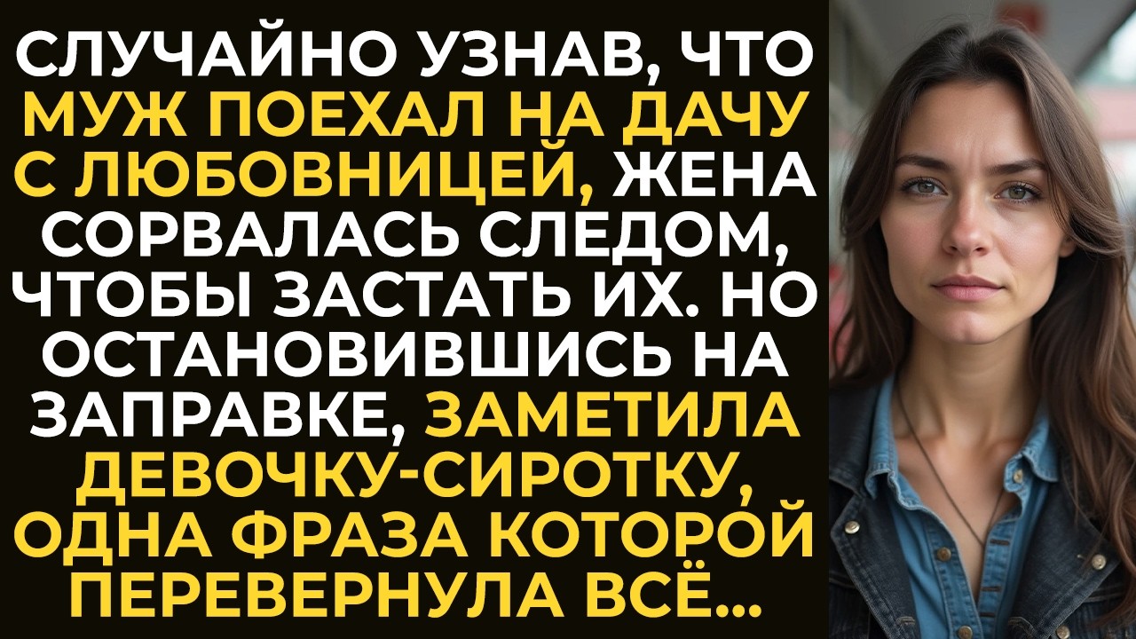 Узнав, что муж поехал на дачу с любовницей, жена сорвалась следом. А застав по пути девочку-сиротку…