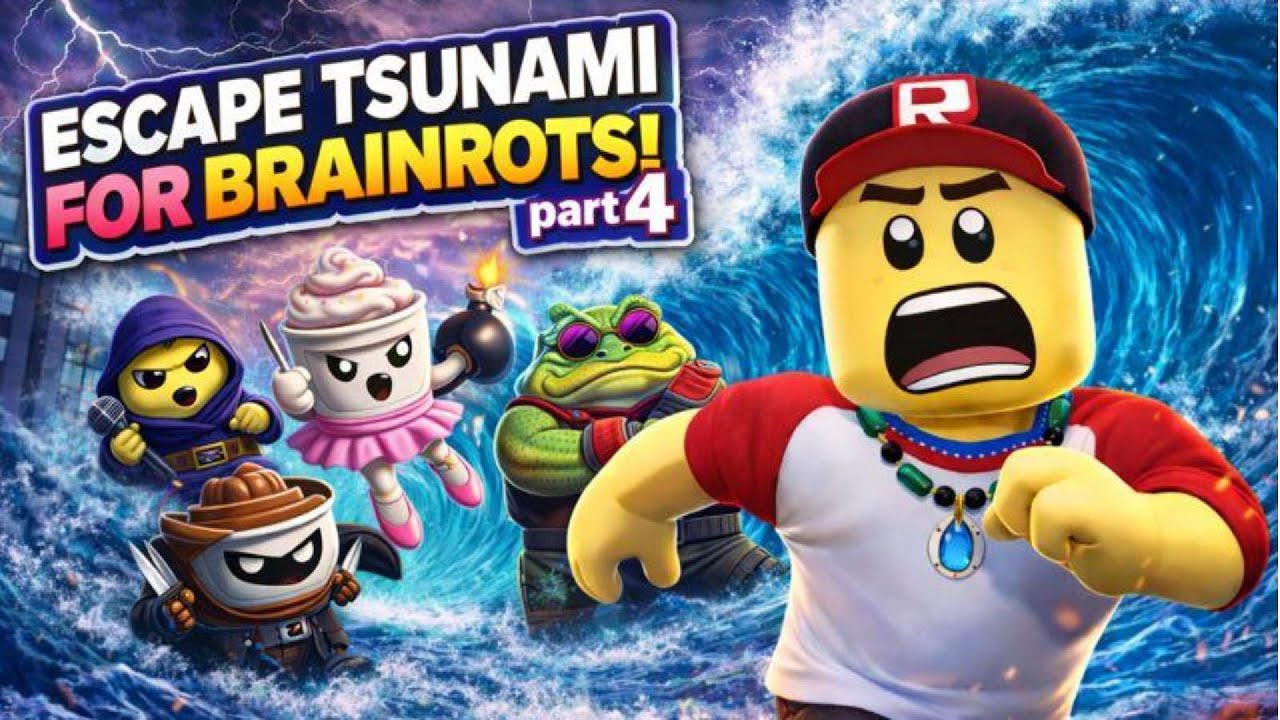 ESCAPE TSUNAMI FOR BRAINROTS! part4 #rblx ##roblox #brainrot  #robloxgaming #robloxshorts #gaming