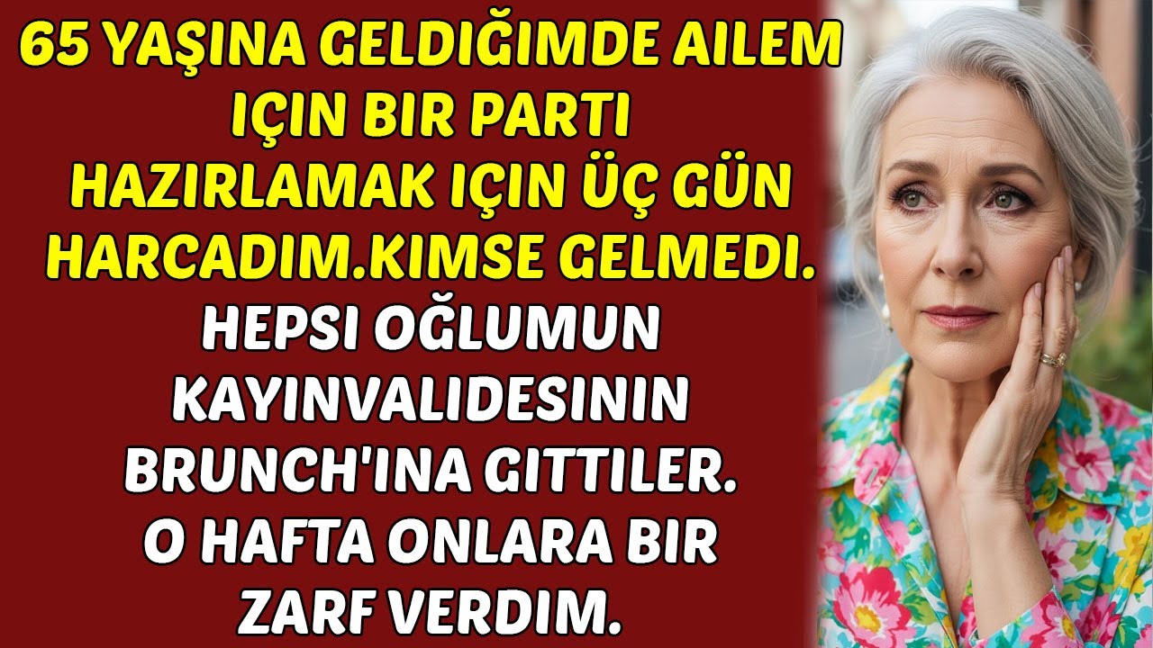 3 gün boyunca evimi partiye hazırladım…ailem bir brunch uğruna beni yok saydı. Ben de o gün değiştim