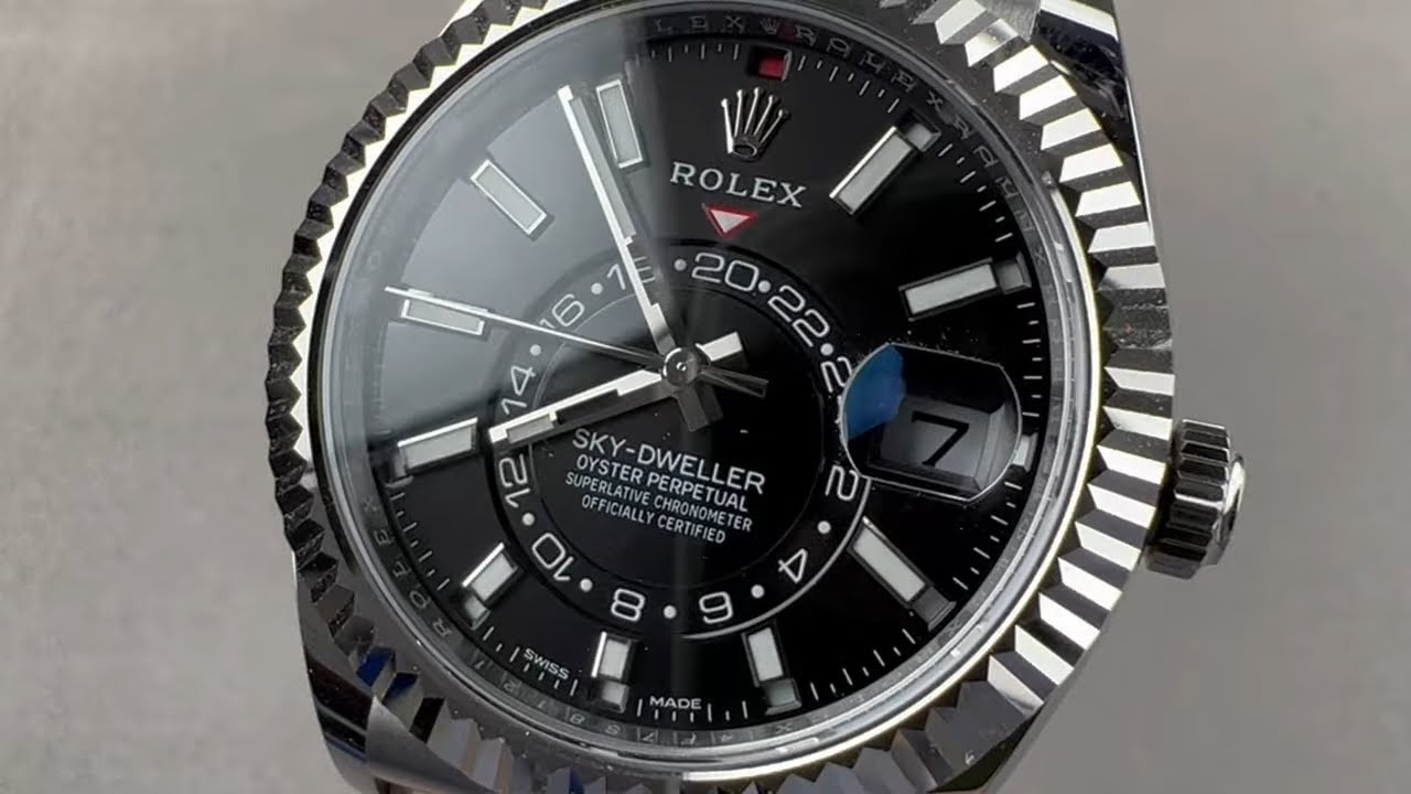 Обзор Rolex Sky-Dweller 326934 | Обзор ярко-чёрного циферблата, годового календаря и GMT