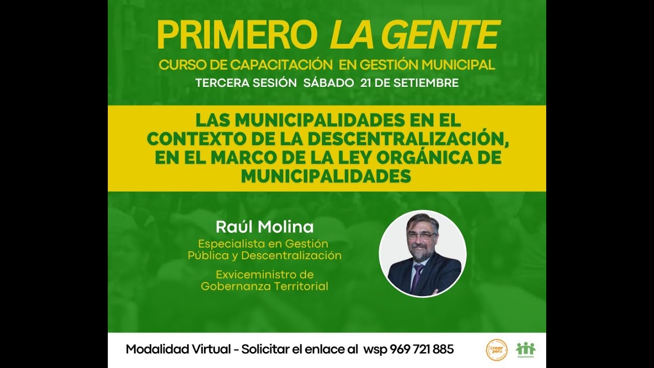 Ley orgánica de municipalidades - Sesión 3
