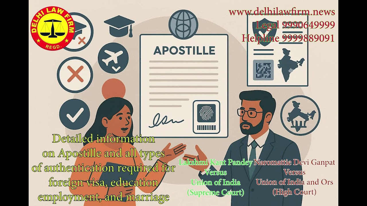 Apostille authentication required for foreign visa, education, employment, and marriage