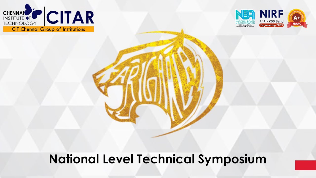 Karigaala  2023-24 | Symposium | Dept of Civil Engineering | CIT Chennai Group of Institutions